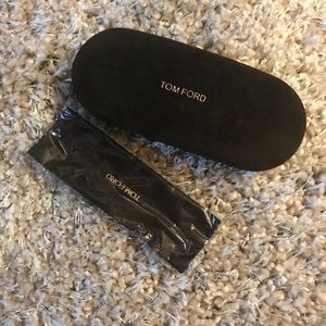 Tom Ford Sunglasses Hard Brown Case w/ cloth.